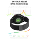 Montre Connectée Étanche IP67 Écran IPS 1.28 Pouces Surveillance Sommeil et Fréquence Cardiaque Appels Bluetooth Bracelet Aci...