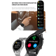 Montre Connectée Étanche IP67 Écran IPS 1.28 Pouces Surveillance Sommeil et Fréquence Cardiaque Appels Bluetooth Bracelet Aci...