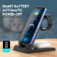 Chargeur Sans Fil Multifonction 6 en 1 Rapide 15W Support Téléphone Noir Pour Téléphone Montre Écouteurs - www.yonis-shop.com