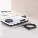 Chargeur Sans Fil 3-en-1 MagSafe Pliable Avec Miroir Maquillage LED Et Veilleuse - www.yonis-shop.com