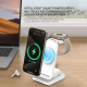 Chargeur Sans Fil 3 en 1 Magnétique Pliable Station de Charge Rapide Pour Téléphone Écouteurs Montre - www.yonis-shop.com