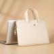 Sacoche Ordinateur Portable Femme 13 Pouces Légère Imperméable et Durable en Tissu Oxford Couleur Beige