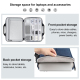 Sacoche Ordinateur Portable Étanche Et Élégante Pour Macbook Et PC 14-16 Pouces Avec Grande Capacité Et Protection Multi-Couc...