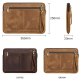 Sacoche Ordinateur Portable En Cuir Véritable Pour Macbook Pro 14 Pouces Avec Sangle Amovible Design Haut De Gamme Résistant ...