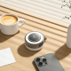 Mini Ventilateur Magnétique Avec Lampe LED 5 Vitesses Batterie 2000mAh Recharge USB Type-C Rose Clair - www.yonis-shop.com