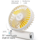 Ventilateur Portable Pliable À Main 3 Vitesses Veilleuse Batterie 1500 mAh Recharge USB Et Utilisation Sur Bureau - www.yonis...