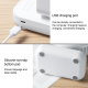 Ventilateur De Bureau Portable Rechargeable USB 4 Vitesses Batterie 4000 mAh Silencieux Grille Amovible - www.yonis-shop.com
