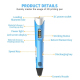 Imprimante 3D Stylo Innovant Pour Créations Artistiques Enfant Et Adulte Couleur USB - www.yonis-shop.com