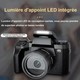Appareil Photo Numérique 4K Ultra HD Écran Tactile WiFi Pour Étudiants Avec Zoom Numérique 16X Et Capteur CMOS 13 Mégapixels ...