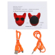 Enceinte Bluetooth Haut-Parleur Sans Fil Forme Bulldog Stéréo Portable Prise En Charge Entrée Auxiliaire Carte TF Noir - www....