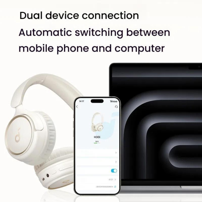 Casque Bluetooth Sans Fil Rouge Avec Conception Ergonomique Et Son Personnalisable Pour Confort Optimal Et Qualité Audio Exce...