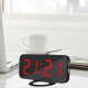Réveil Multifonction Miroir Affichage LED 2 Ports Chargement USB Ajustement Luminosité Automatique Vert - www.yonis-shop.com