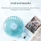 Ventilateur Portable Pliable À Main 3 Vitesses Veilleuse Batterie 1500 mAh Recharge USB Et Utilisation Sur Bureau - www.yonis...