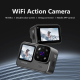 Caméra D’Action 4K Pour Plongée Cyclisme Et Voyage Avec Double Écran Étanche IP68 Et WiFi - www.yonis-shop.com