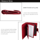 Portefeuille Homme Porte-Carte Protection Magnétique RFID Véritable Cuir Anti-Magnet Paquet Passeport Rouge - www.yonis-shop.com