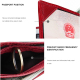 Portefeuille Homme Porte-Carte Protection Magnétique RFID Véritable Cuir Anti-Magnet Paquet Passeport Rouge - www.yonis-shop.com