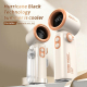 Ventilateur Portable À Main Avec Pince Orientable À 360° 5 Vitesses Écran LED Et Batterie 3000 mAh Rechargeable Type C - www....