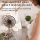 Ventilateur De Camping Portable 4000 mAh Silencieux Sur Pied Ou À Suspendre Autonomie 15 Heures Nettoyage Facile - www.yonis-...
