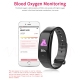 Bracelet Connecté Sport Android IOS Traqueur D’activité Podomètre Cardio Pression Étanche IP67