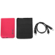 Boîtier Pour Disque Dur Externe Windows Mac OS 2.5 Pouces USB 2.0 SATA Rouge - www.yonis-shop.com