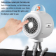 Ventilateur Portable Pour Poussette Sans Pales Oscillant 3 Vitesses Rechargeable USB Avec Support Téléphone Blanc - www.yonis...