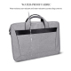 Sacoche Ordinateur Portable Étanche Résistante Avec Grande Capacité Et Bandoulière Amovible Pour Laptop 15.6 Pouces Grise - w...