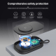 Chargeur Sans Fil 3 En 1 Pliable Magnétique Pour Apple Watch iPhone Et Air Pods Design Léger Et Compact Pour Voyage Maison Et...