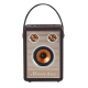 Enceinte Bluetooth Portable 8W Bois et Cuir Luxe Autonomie 6h Métal Brossé - www.yonis-shop.com