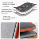 Sacoche Ordinateur Portable Imperméable 13.3 Pouces Gris Foncé Protection Antichoc Et Usure Design Ergonomique Poignée Rétrac...
