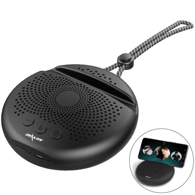 Enceinte Bluetooth Portable Stéréo Son HiFi Autonomie 12h Support Appel Mains-Libres et Carte TF Design Élégant Foncé - www.y...