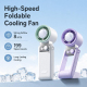 Mini Ventilateur Portable 199 Vitesses Écran LED Molette Surface Céramique Rafraîchissante Batterie 3000mAh Pliable - www.yon...