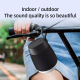 Enceinte Bluetooth Tissu Sans Fil Cylindrique Etanche Subwoofer Lumière RGB Autonomie 12h Son Puissant - www.yonis-shop.com