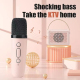 Mini Enceinte Bluetooth Style Microphone Speaker Son HiFi et Effets de Voix Karaoke Portable - www.yonis-shop.com
