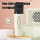 Mini Enceinte Bluetooth Style Microphone Speaker Son HiFi et Effets de Voix Karaoke Portable - www.yonis-shop.com