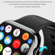 Montre Connectée 2.05 Pouces Écran Tactile Appels Bluetooth Surveillance Oxygène Sanguin Étanche IP68 Charge Sans Fil Multisp...