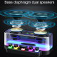 Enceinte Bluetooth Sans Fil Subwoofer Effets Lumineux Couleurs Support USB Compatible Multi-Scénarios Autonomie 1200mAh - www...