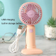 Mini Ventilateur Portable De Poche Rose À Souffle Puissant Base Amovible Support Smartphone Et Recharge USB 400 mAh - www.yon...