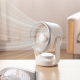 Ventilateur De Bureau Rechargeable Avec Oscillation Automatique Batterie 6000 mAh Éclairage LED Et 4 Vitesses - www.yonis-sho...