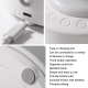 Ventilateur De Bureau Rechargeable Avec Oscillation Automatique Batterie 6000 mAh Éclairage LED Et 4 Vitesses - www.yonis-sho...