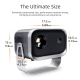 Videoprojecteur LED HD 1280x720P 150 Lumens Rotation 360° Connexion Sans Fil HDMI USB - www.yonis-shop.com