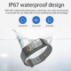 Bracelet Connecté Multifonction Étanche IP67 Écran Couleur Surveillance Sommeil Pression Artérielle Fréquence Cardiaque Compa...
