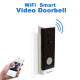 Interphone Vidéo Intelligent 1080P WiFi Détection de Mouvement Infrarouge Vision Nocturne Intercom Bidirectionnel Stockage Cl...