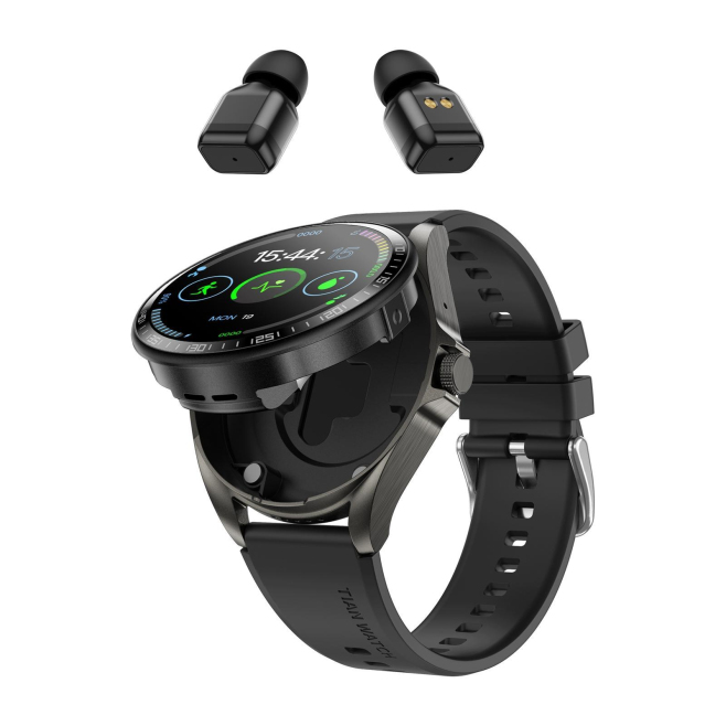 Montre Connectée 2 En 1 Avec Écouteurs Sans Fil Connexion À Deux Appareils Écran HD 1.46 Pouce Autonomie 20 À 30 Jours IP67 -...