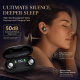 Écouteurs Sans Fil Bluetooth Pour Dormir Réduction Du Bruit 50 dB Silicone Médical Lavable Boîtier Avec Écran LED - www.yonis...