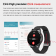 Montre Connectée Avec Appels Bluetooth Écran Tactile Haute Résolution ECG Et Suivi De Santé Complet - www.yonis-shop.com