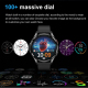 Montre Connectée Avec Appels Bluetooth Écran Tactile Haute Résolution ECG Et Suivi De Santé Complet - www.yonis-shop.com