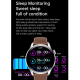 Montre Connectée IP67 Étanche Écran IPS 1.35 Pouces Moniteur de Sommeil et Fréquence Cardiaque Appels Bluetooth Lecture Musiq...