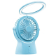 Ventilateur De Bureau Portable Rechargeable USB Silencieux Avec Lampe D’Ambiance À 3 Éclairages Réglables - www.yonis-shop.com
