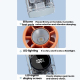 Ventilateur Portable À Main Rafraîchissant 100 Vitesses Moteur Sans Balais Silencieux Affichage LED Lampe Torche Batterie 180...