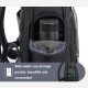 Sac À Dos Ordinateur Grande Capacité Imperméable Avec Port USB Type-C Noir - www.yonis-shop.com